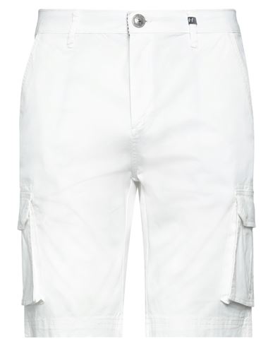 Heritage Man Shorts & Bermuda Shorts White Size 36 Cotton, Elastane