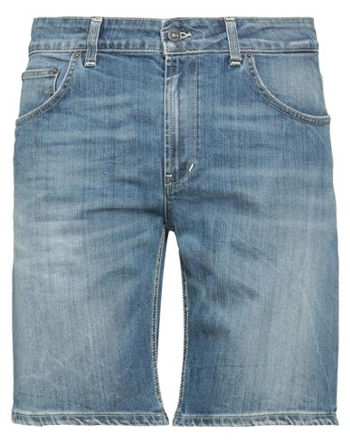 Dondup Man Denim Shorts Blue Size 33 Cotton, Elastane