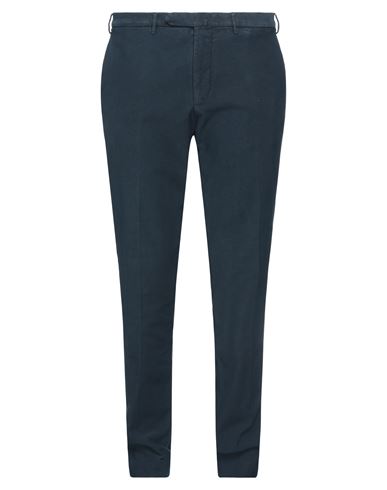 Santaniello Man Pants Midnight Blue Size 44 Cotton, Elastane In Blue