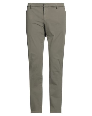 Dondup Man Pants Lead Size 30 Cotton, Elastane In Grey