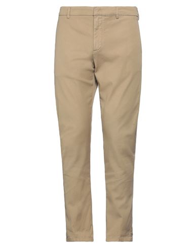 Shop Dondup Man Pants Sand Size 34 Cotton In Beige