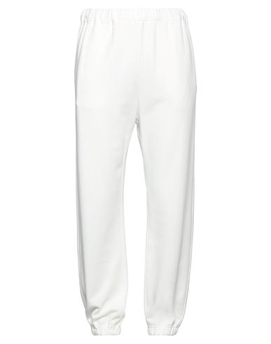 Shop Paolo Pecora Man Pants Cream Size M Cotton In White