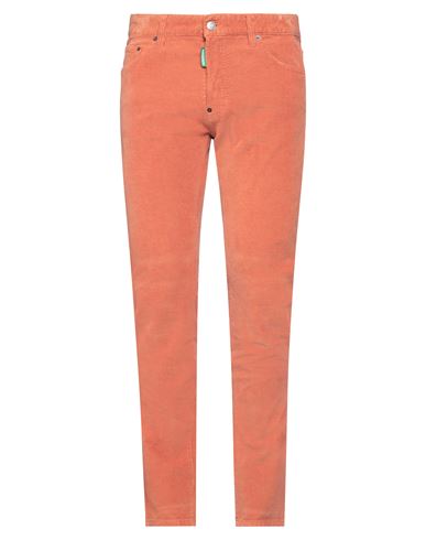 Dsquared2 Man Pants Rust Size 32 Cotton, Elastane In Red