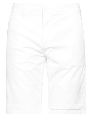 Guess Man Shorts & Bermuda Shorts Cream Size 29 Cotton, Elastane In White