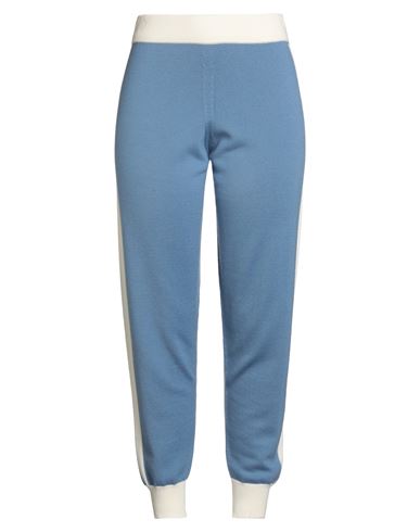 Gran Sasso Woman Pants Light Blue Size 14 Virgin Wool, Viscose, Cashmere In Blue