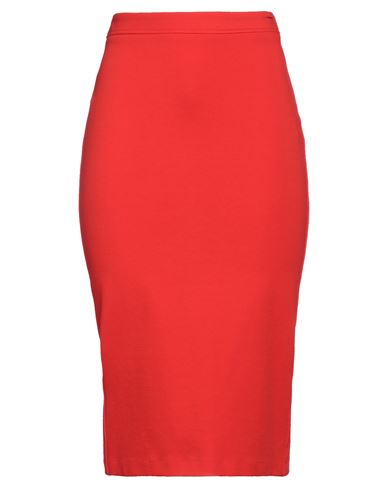 Jucca Woman Midi Skirt Red Size 8 Viscose, Polyamide, Elastane