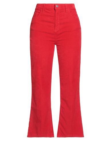 Jucca Woman Pants Red Size 8 Cotton, Elastane In Red
