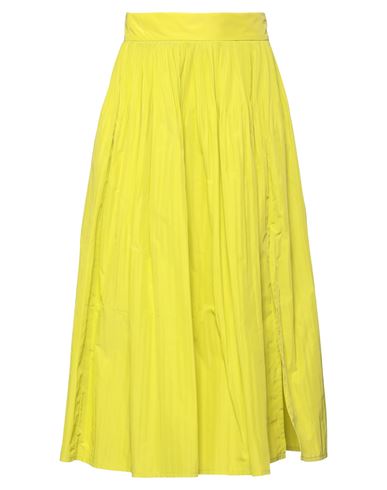 Suoli Woman Midi Skirt Acid Green Size 8 Polyester