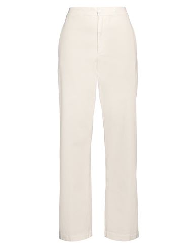Shop Jucca Woman Pants Cream Size 8 Cotton, Elastane In White
