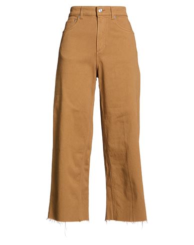 Department Five Department 5 Woman Pants Camel Size 27 Cotton, Elastane In Sand