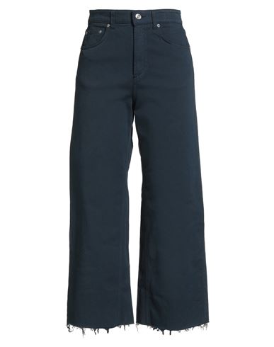 Department Five Department 5 Woman Pants Navy Size 26 Cotton, Elastane In Blue