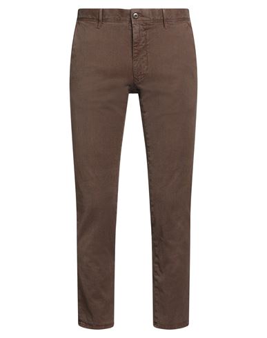Incotex Man Pants Chocolate Brown Size 33 Cotton, Elastane In Brown