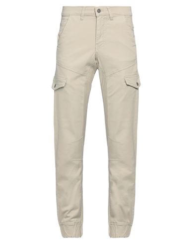 Guess Man Pants Sand Size 36 Cotton, Elastane, Soft Leather In Beige