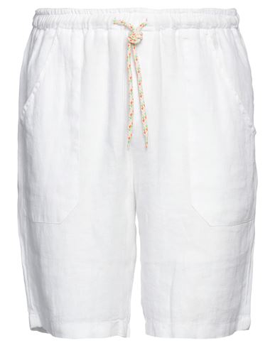 Baronio Man Shorts & Bermuda Shorts White Size Xl Linen