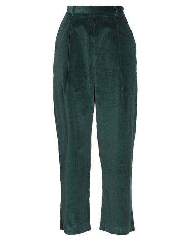 Niū Woman Pants Dark Green Size Xs Cotton In Green