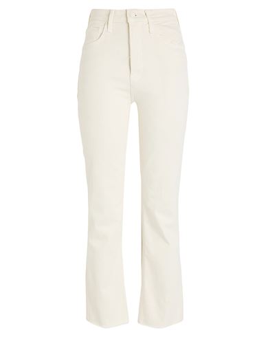 Mother Woman Jeans White Size 25 Cotton, Polyester, Elastane In Neutral
