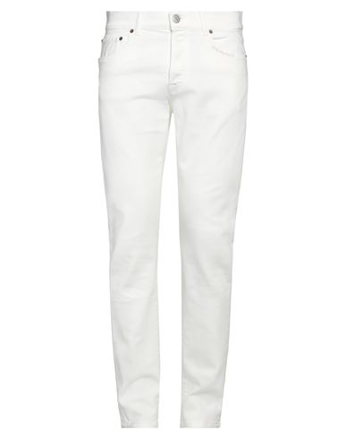 Pmds Premium Mood Denim Superior Man Jeans Off White Size 38 Cotton, Elastane In Off White