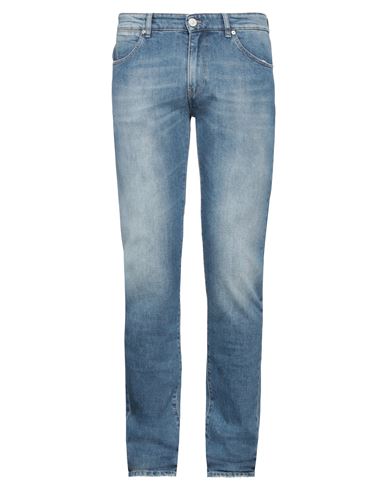 Pt Torino Man Denim Pants Blue Size 33 Cotton, Elastane | ModeSens