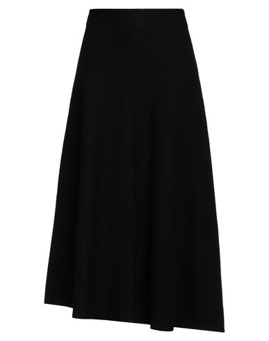 Jil Sander Woman Long Skirt Black Size 4 Wool