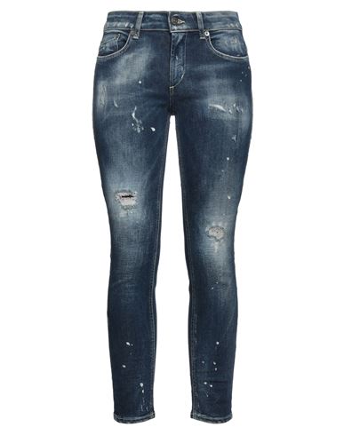 Dondup Woman Denim Pants Blue Size 28 Cotton, Elastane In Blue