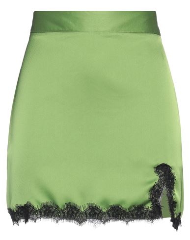 Kontatto Woman Mini Skirt Acid Green Size M Polyester