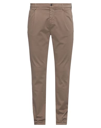 Shop Mason's Man Pants Khaki Size 30 Cotton, Lyocell, Elastane In Beige