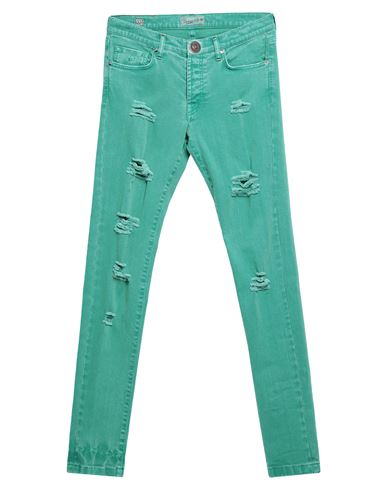 Marco Pescarolo Man Denim Pants Green Size 33 Cotton, Elastane