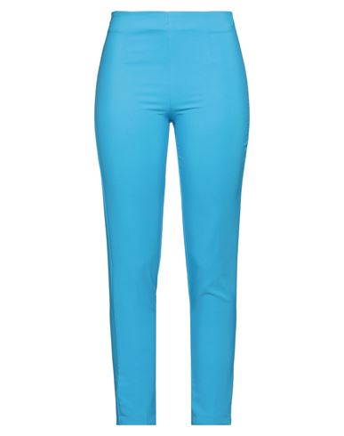 Susy-mix Woman Pants Turquoise Size Xs Polyester, Elastane In Blue