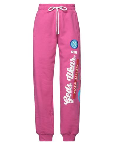 Gcds Woman Pants Fuchsia Size Xl Cotton In Pink