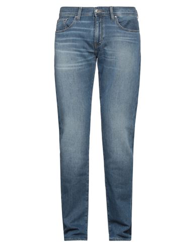 Man Jeans Blue Size 28W-32L Cotton, Elastane