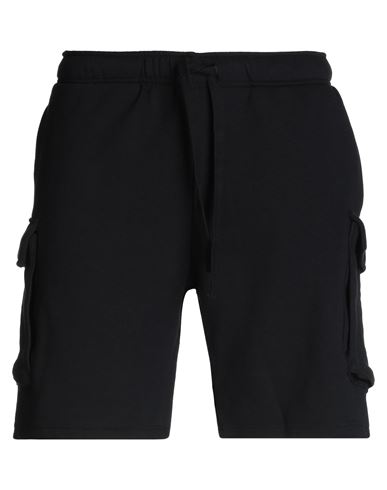 Topman Man Shorts & Bermuda Shorts Black Size Xxl Cotton, Polyester