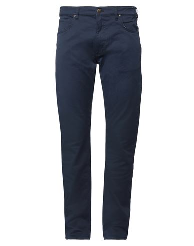 Lee Man Pants Navy Blue Size 38w-32l Cotton, Elastane