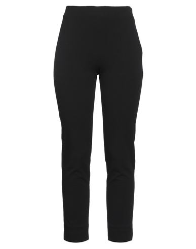 Malloni Woman Pants Black Size 8 Viscose, Nylon, Cotton, Lycra