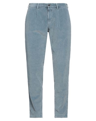 Hiltl Man Pants Slate Blue Size 34 Cotton, Elastane