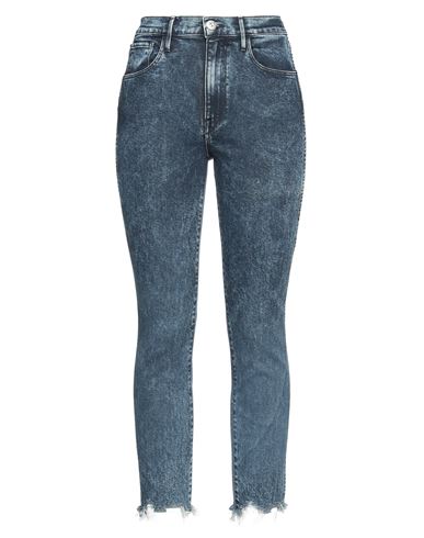 3x1 Woman Jeans Blue Size 29 Cotton, Elastane