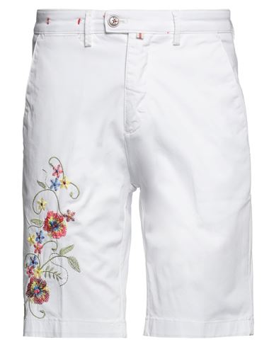 Baronio Man Shorts & Bermuda Shorts White Size 29 Cotton, Elastane