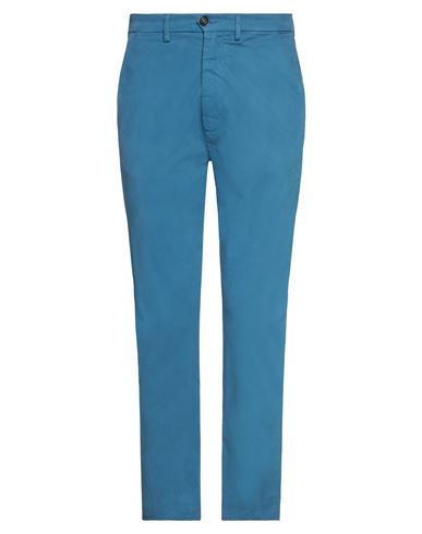 Pence Man Pants Azure Size 28 Cotton, Elastane In Blue