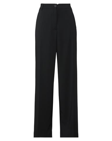 Tessa . Woman Pants Black Size 8 Polyester, Elastane