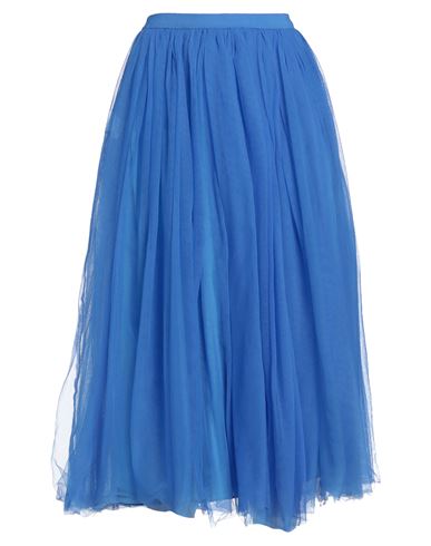 Tessa . Woman Midi Skirt Bright Blue Size 8 Polyamide
