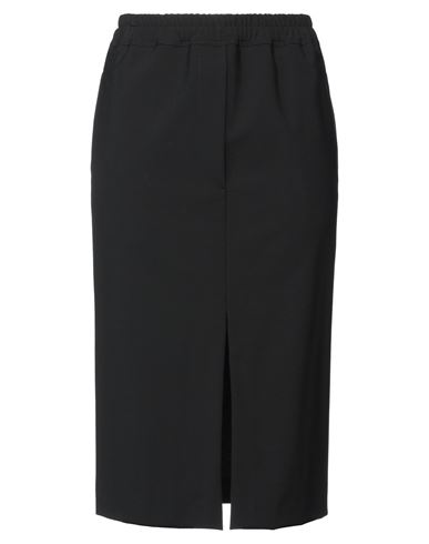 Falda midi Mujer Negro 36 Mujer