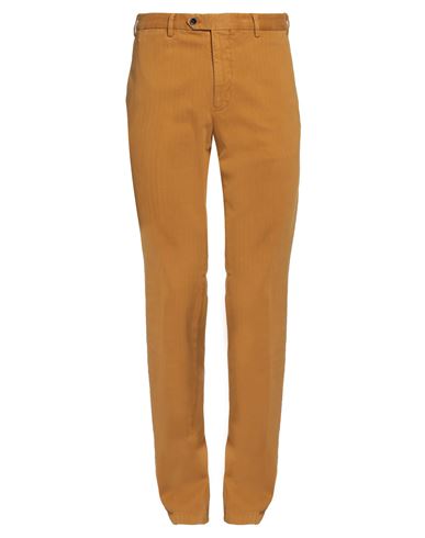 Germano Man Pants Ocher Size 38 Cotton, Elastane In Yellow