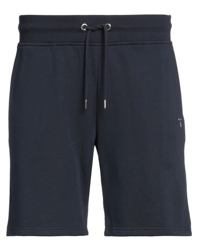 Gant Man Shorts & Bermuda Shorts Midnight Blue Size Xxl Cotton, Polyester