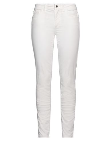 Shop Liu •jo Woman Pants Cream Size 28 Cotton, Elastane In White