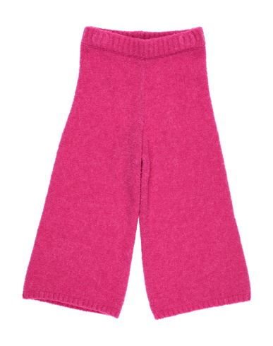 Simonetta Babies'  Toddler Girl Pants Fuchsia Size 4 Virgin Wool, Polyamide In Pink