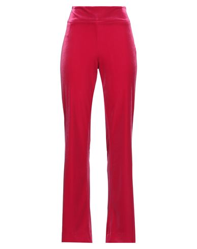 Soallure Woman Pants Fuchsia Size 8 Polyester, Elastane In Pink