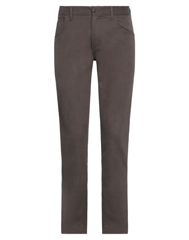 Isaia Man Pants Lead Size 40 Cotton In Brown