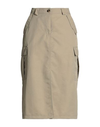 8 By Yoox Midi Cargo Skirt Woman Midi Skirt Beige Size 12 Polyester