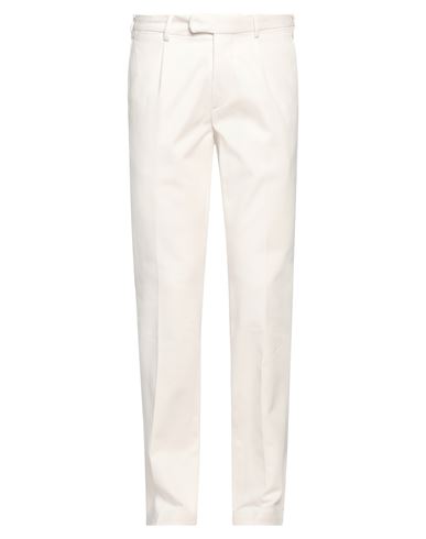 Devore Incipit Man Pants Ivory Size 42 Cotton, Elastane