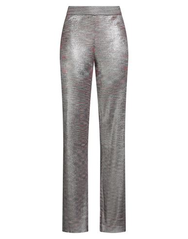 Missoni Woman Pants Burgundy Size 6 Viscose, Polyurethane In Metallic