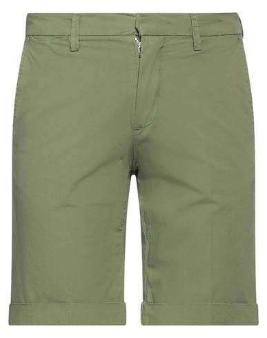 Bro-ship Bro Ship Man Shorts & Bermuda Shorts Military Green Size 30 Cotton, Elastane